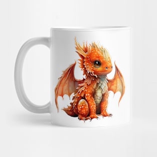 Orange baby dragon Mug